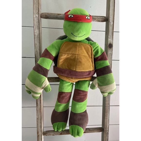 TMNT Teenage Mutant Ninja Turtle Raphael Nickelodeon Plush 24" Pillow Buddy - Picture 1 of 6